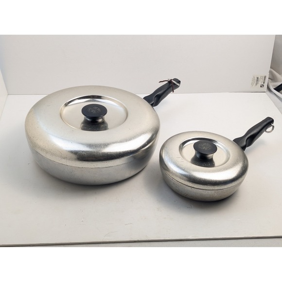 Vintage Wear-Ever Aluminum Cookware‎ 903 995 Pots Pans with Lids Made in Canada - Picture 3 of 11